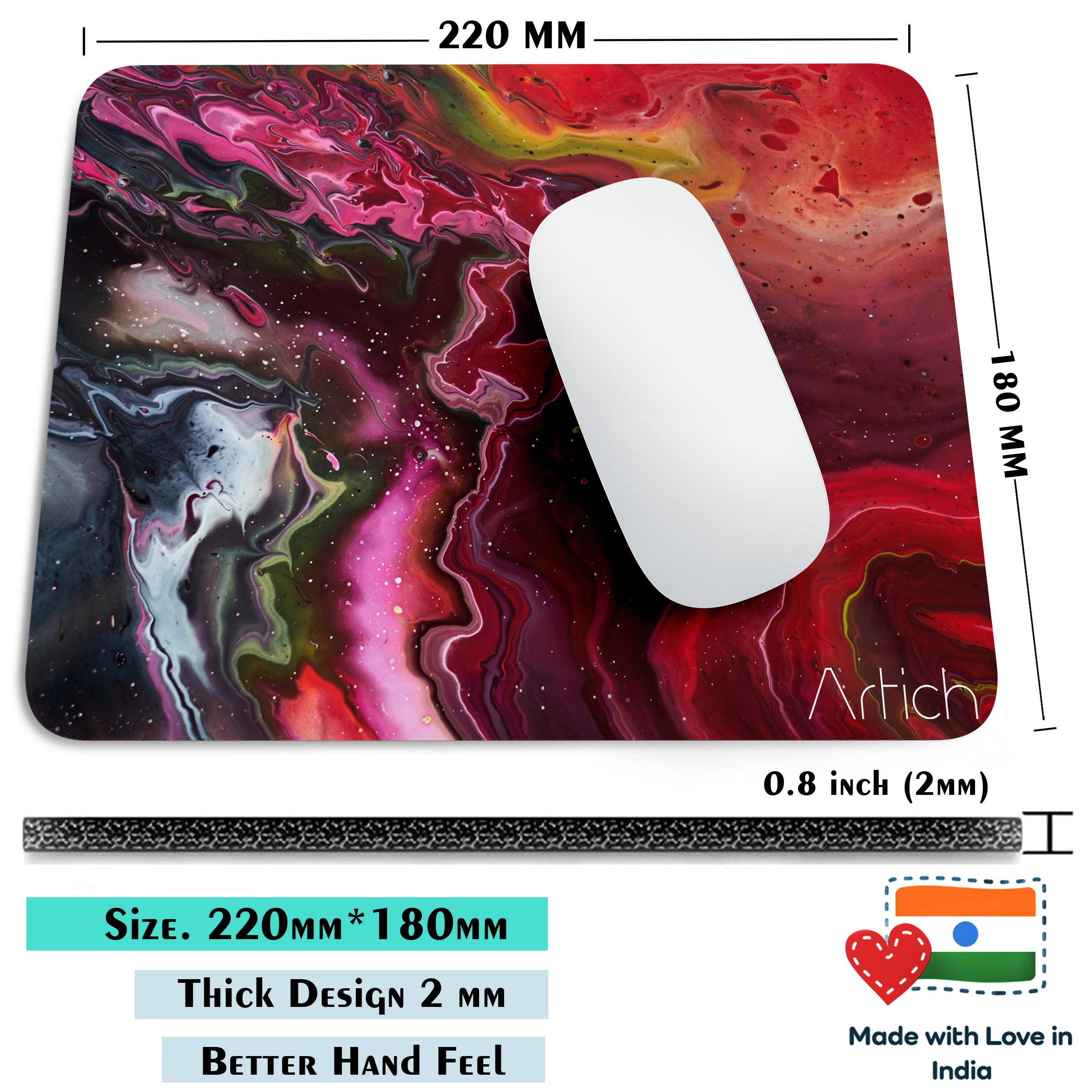 Artich Orange Shaded Abstract