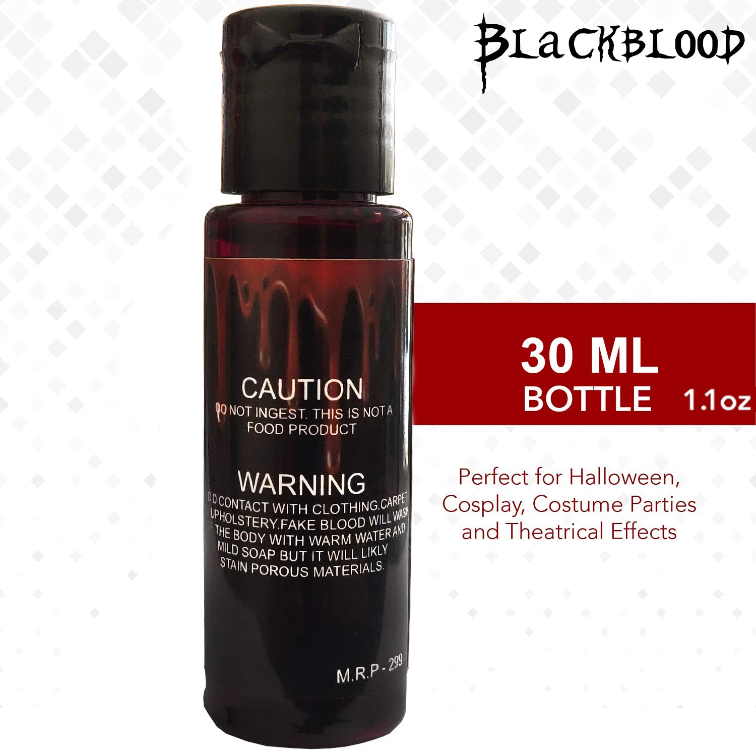 Blackblood The Fake Blood for Horror Fake Blood Scary Prank & Halloween Party (Bloodyred) (30ml)