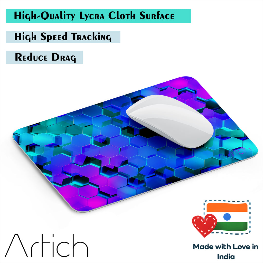 Artich Glowing Hexagon Floor Abstract