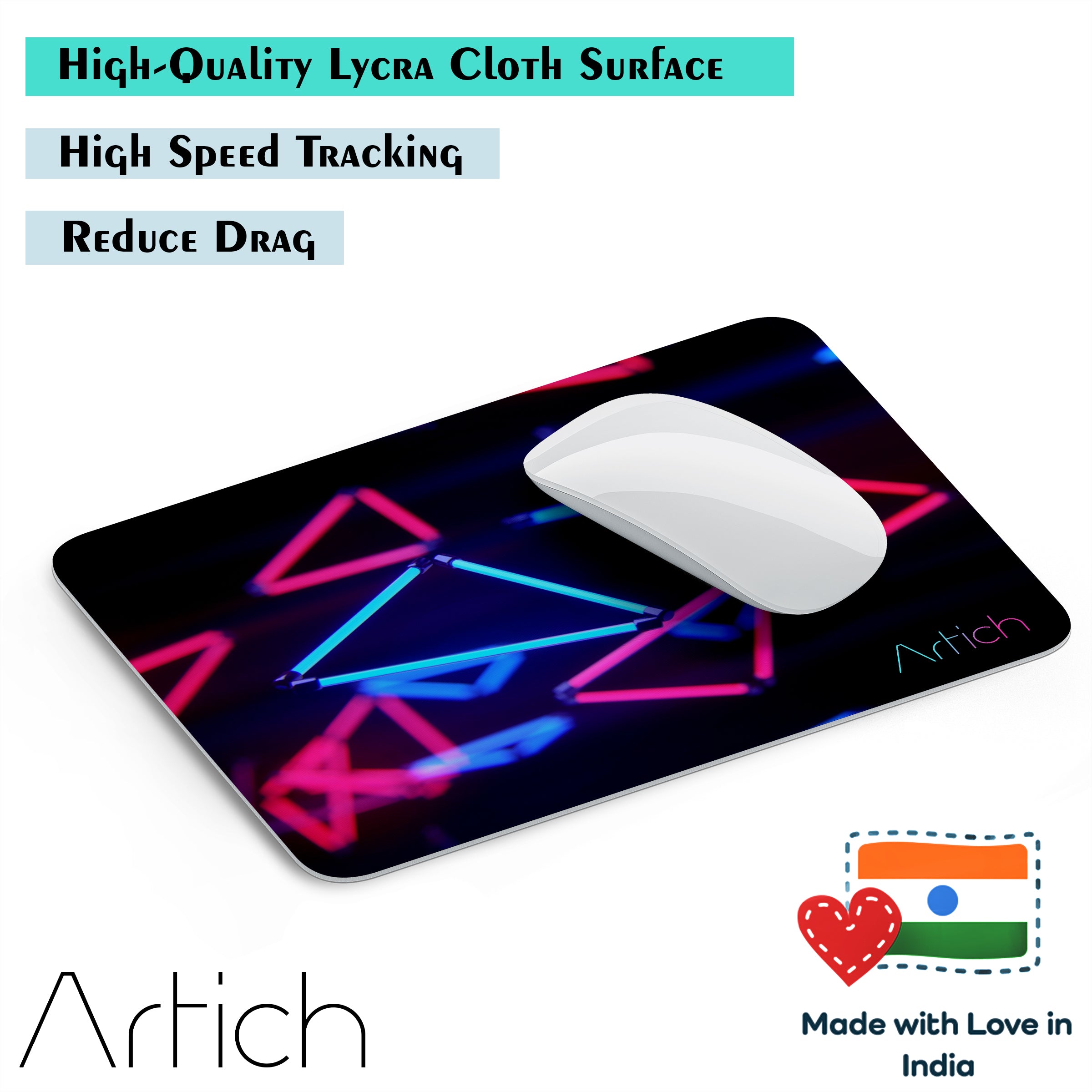 Artich Glowing Triangle Sticks Abstract