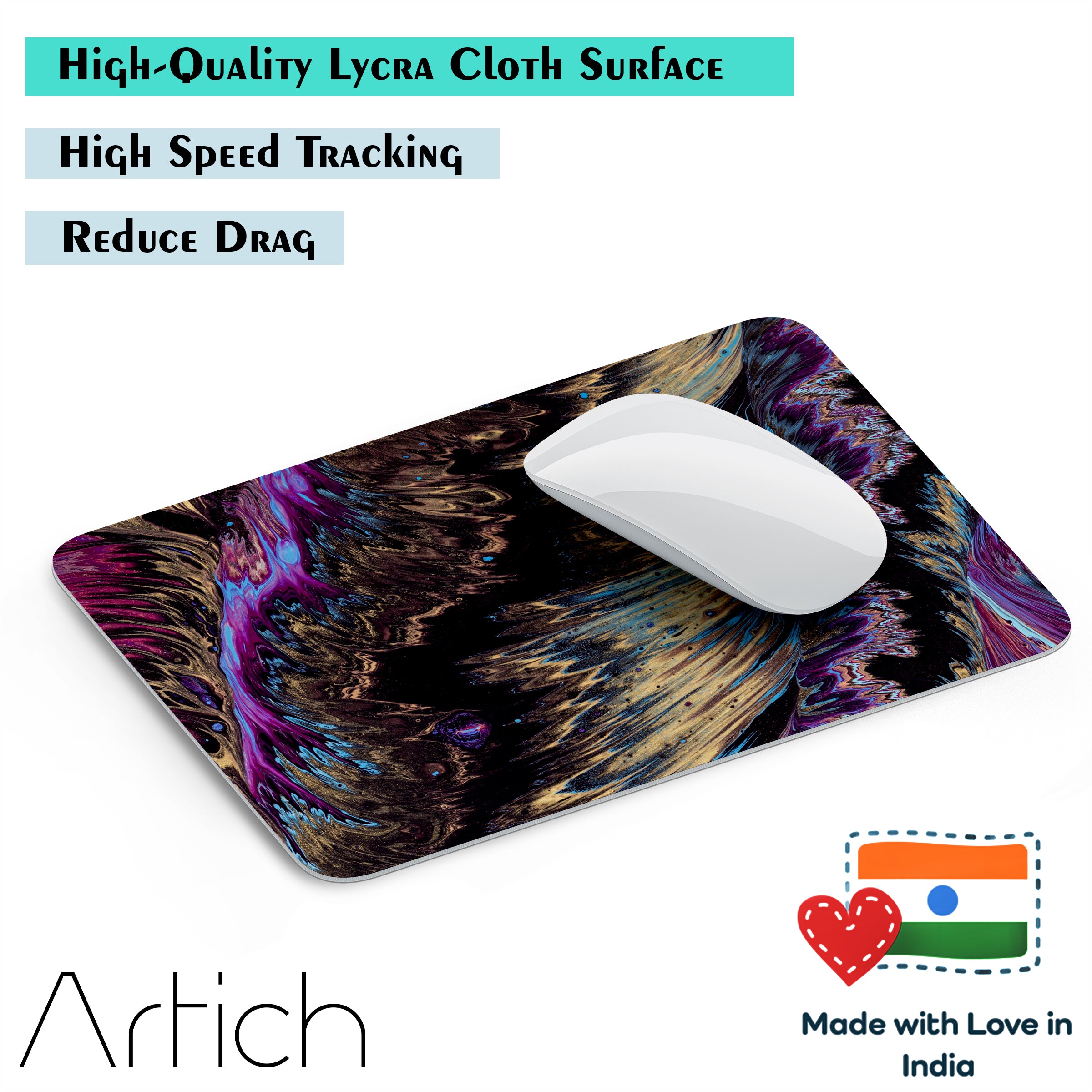 Artich Golden Feathers Abstract