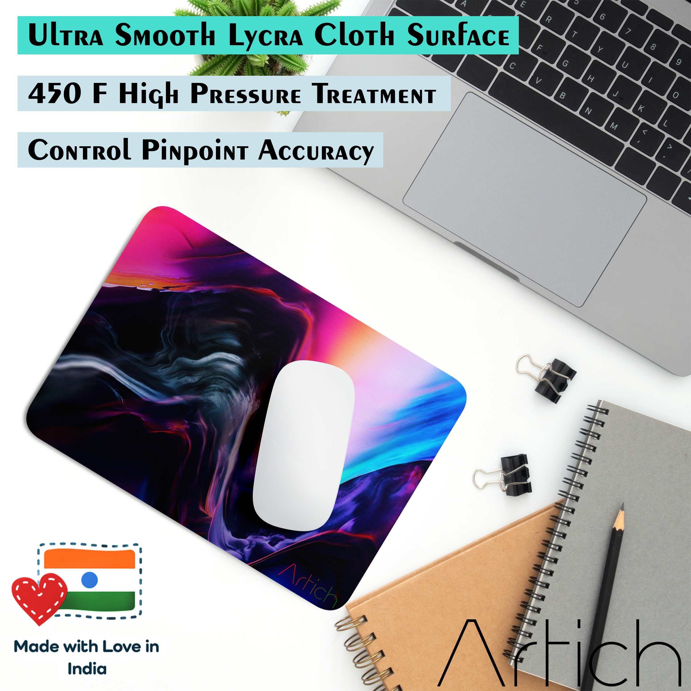 Artich Pink Glittery Abstract