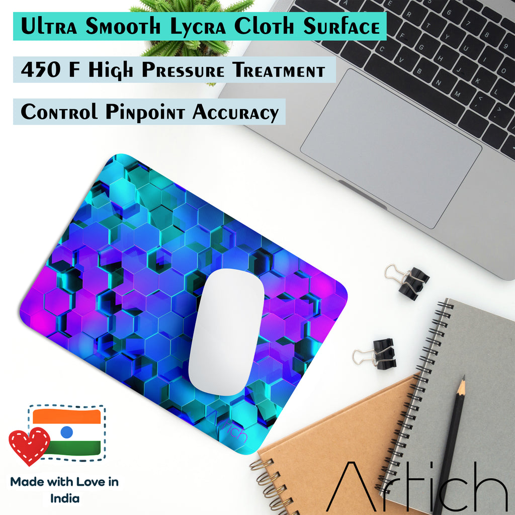 Artich Glowing Hexagon Floor Abstract