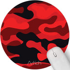 Artich Designer Gaming Mouse Pad(Red Black Camouflage)
