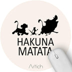 Artich Designer Gaming Mouse Pad (Light Pink Hakuna Matata)