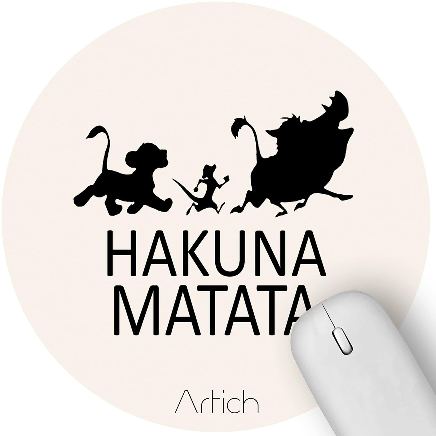 Artich Designer Gaming Mouse Pad (Light Pink Hakuna Matata)