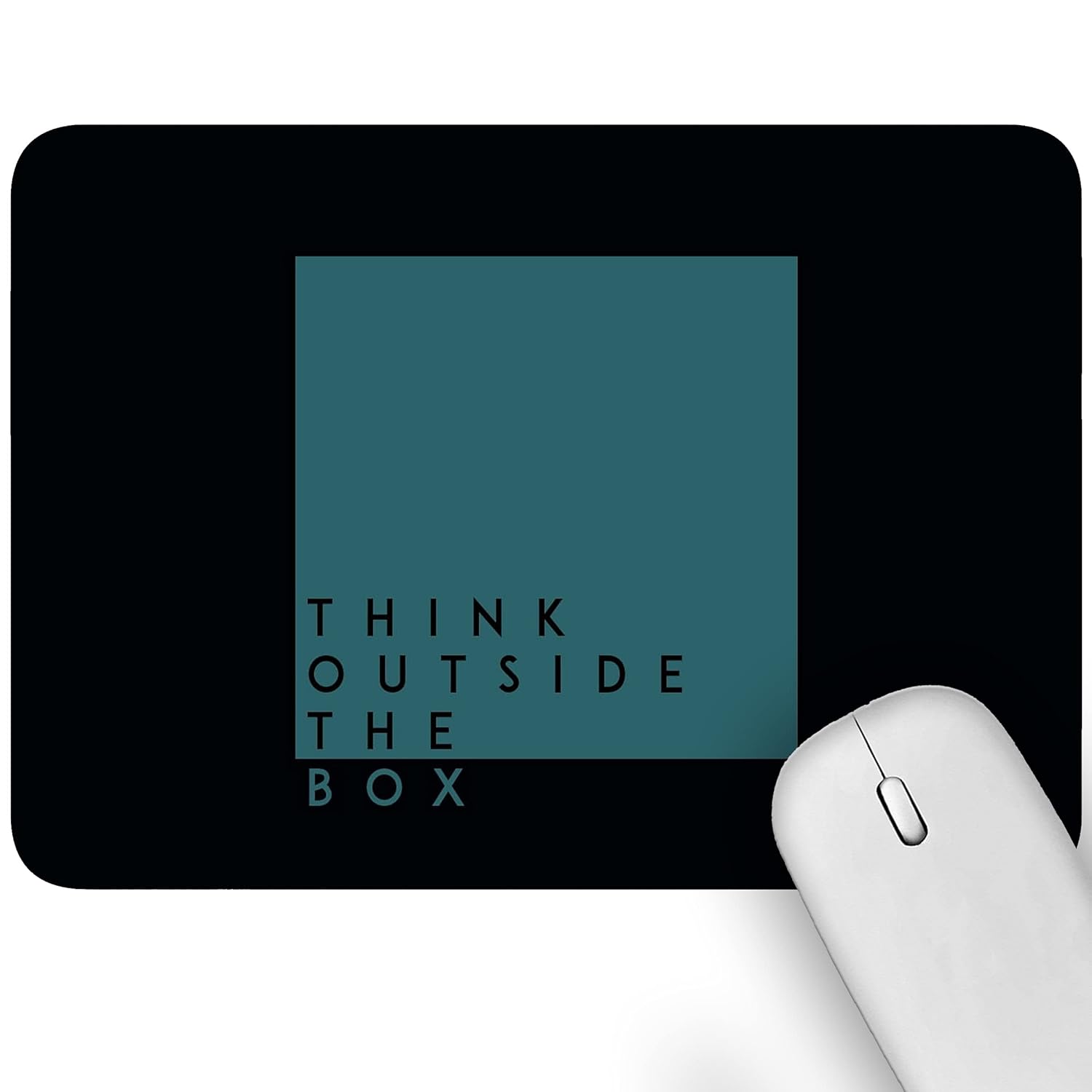 Artich Think Outside Box Blue Gaming Mouse Pad