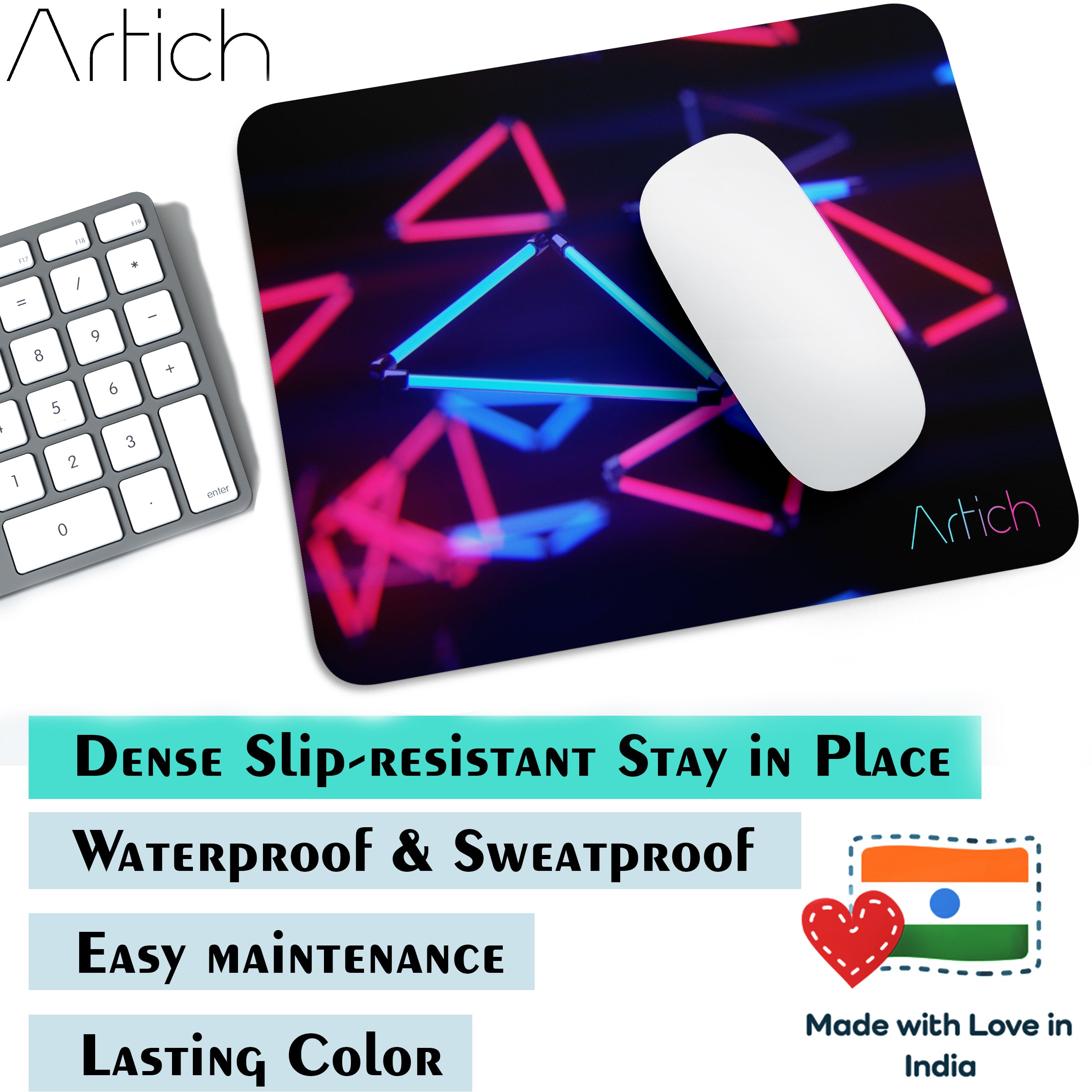 Artich Glowing Triangle Sticks Abstract