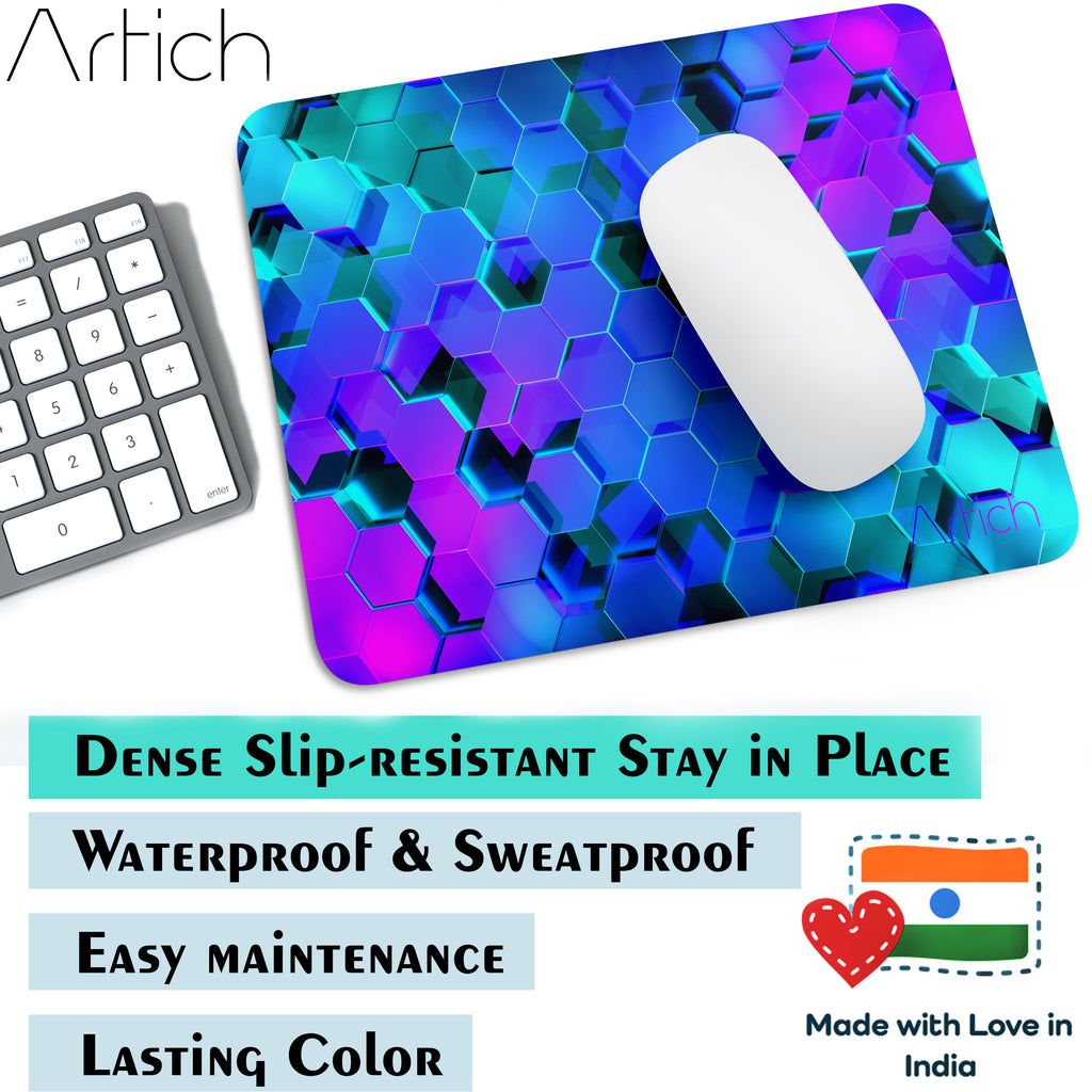 Artich Glowing Hexagon Floor Abstract