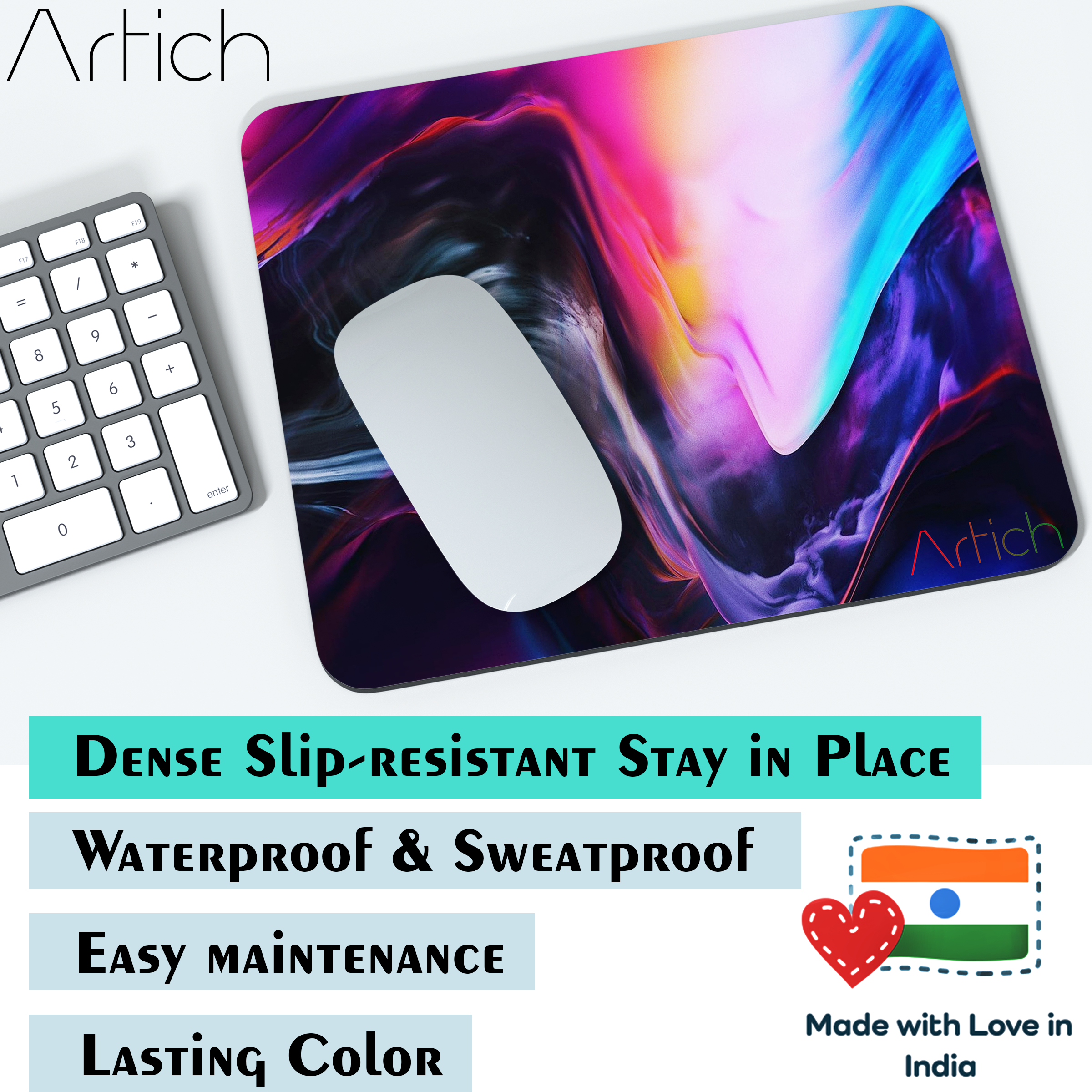 Artich Pink Glittery Abstract