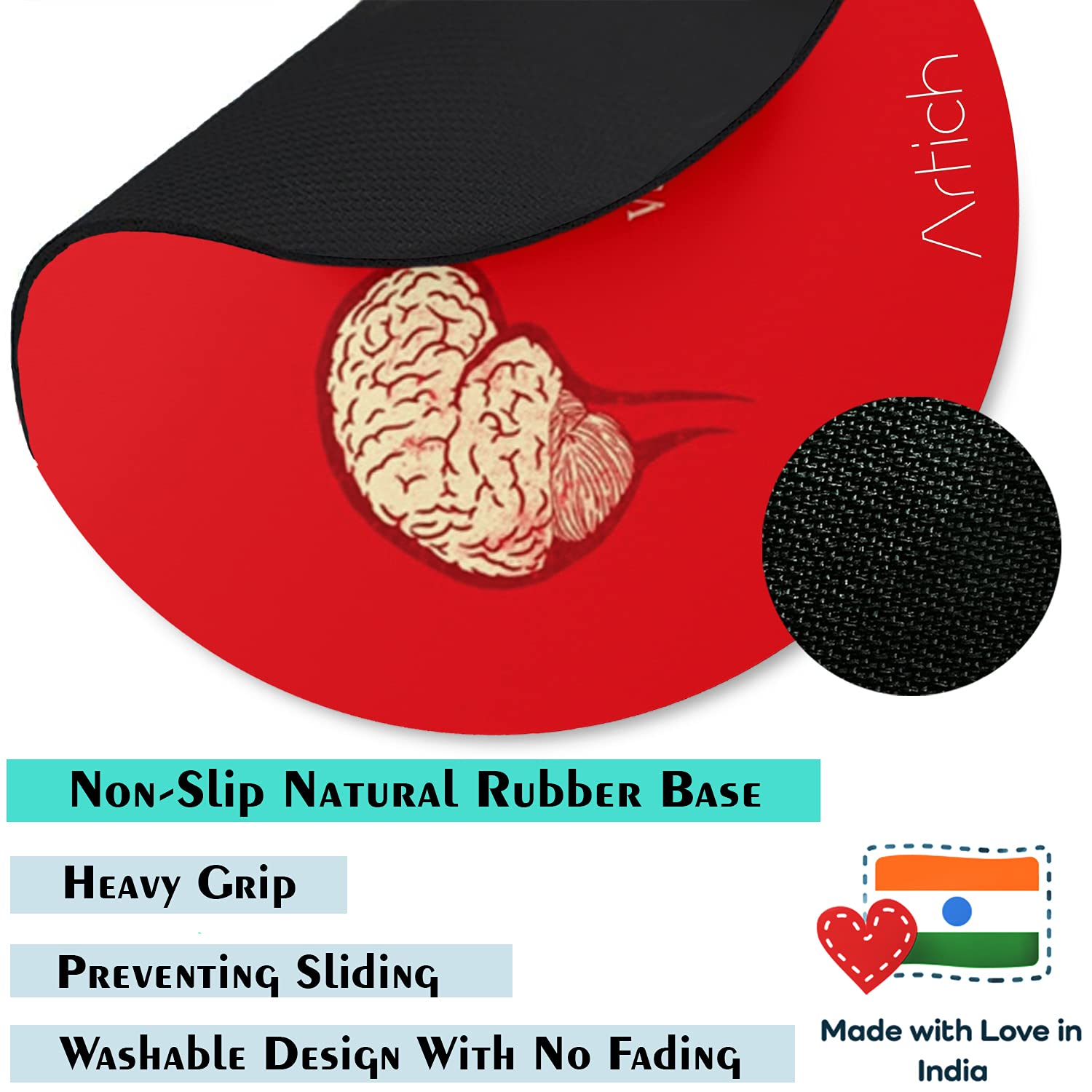 Artich Designer Gaming Mouse Pad(Brain or Strength)