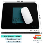 Artich Think Outside Box Blue Gaming Mouse Pad