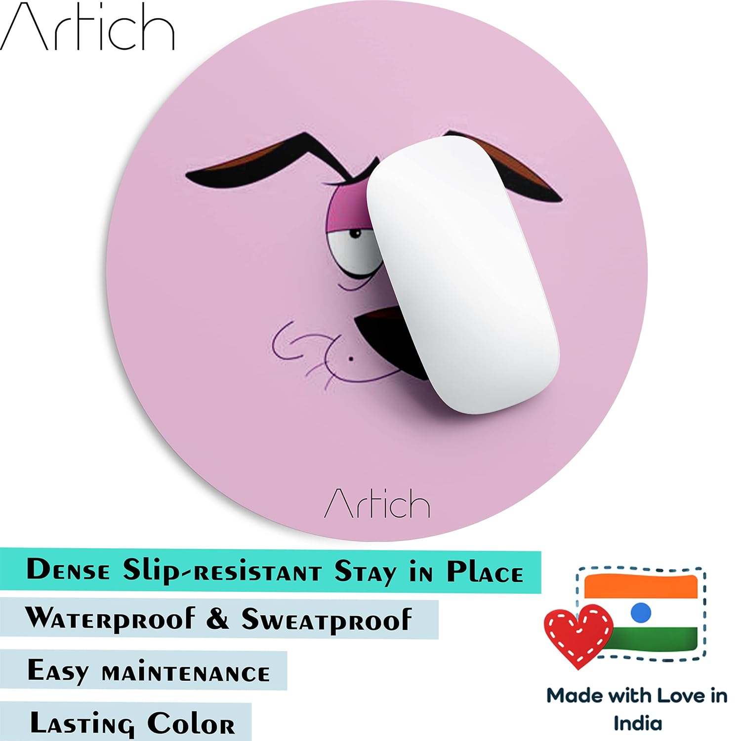 Artich Designer Gaming Mouse Pad (Not Interested Courage)