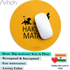 Artich Designer Gaming Mouse Pad  (Yellow Hakuna Matata)