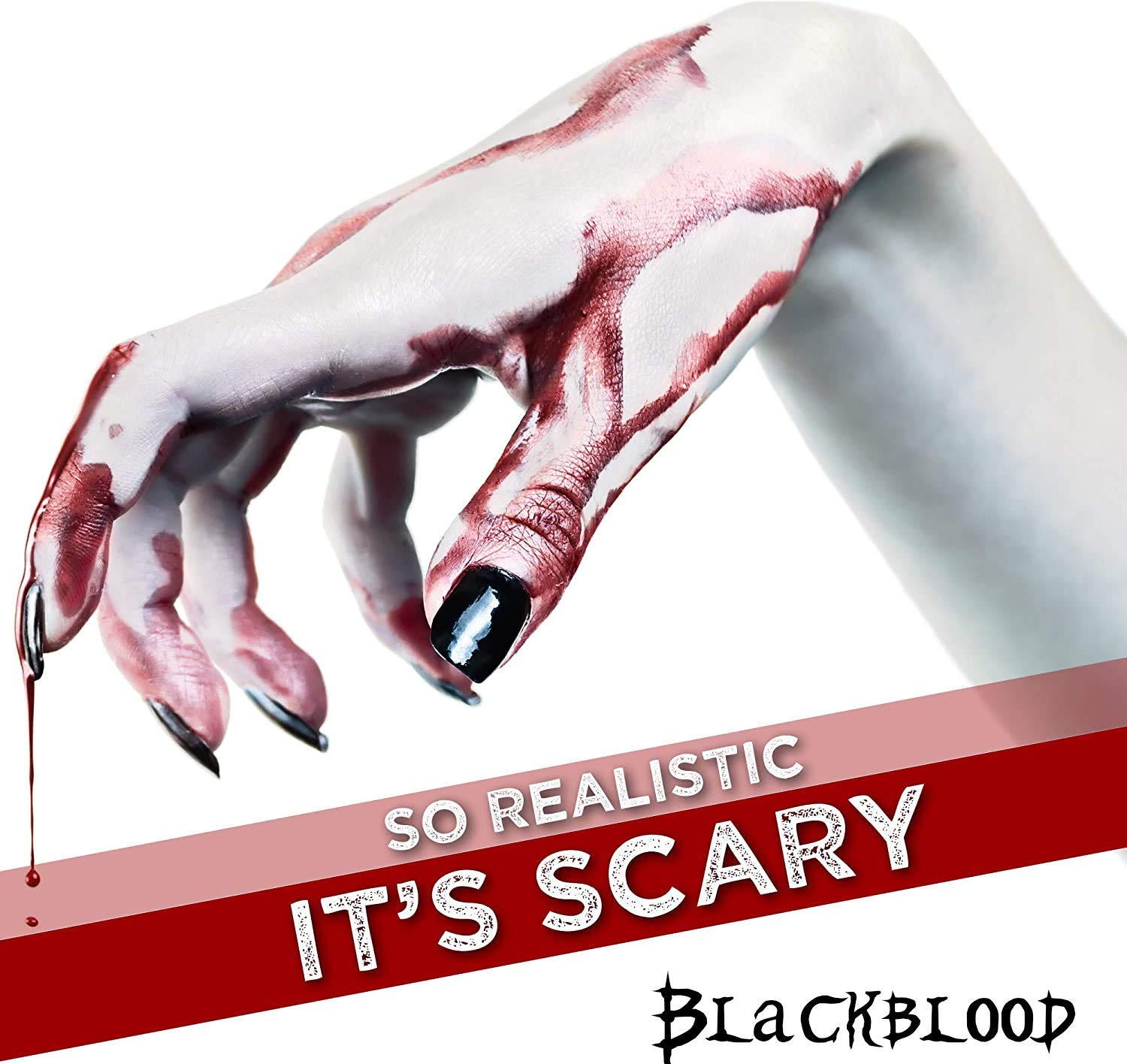 Blackblood The Fake Blood for Horror Fake Blood Scary Prank & Halloween Party (Bloodyred) (30ml)