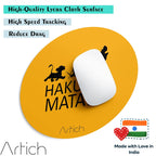 Artich Designer Gaming Mouse Pad  (Yellow Hakuna Matata)
