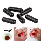 Blackblood The Fake Blood Capsules for Horror Scary Prank & Halloween Party (Pack of 6 Capsules)