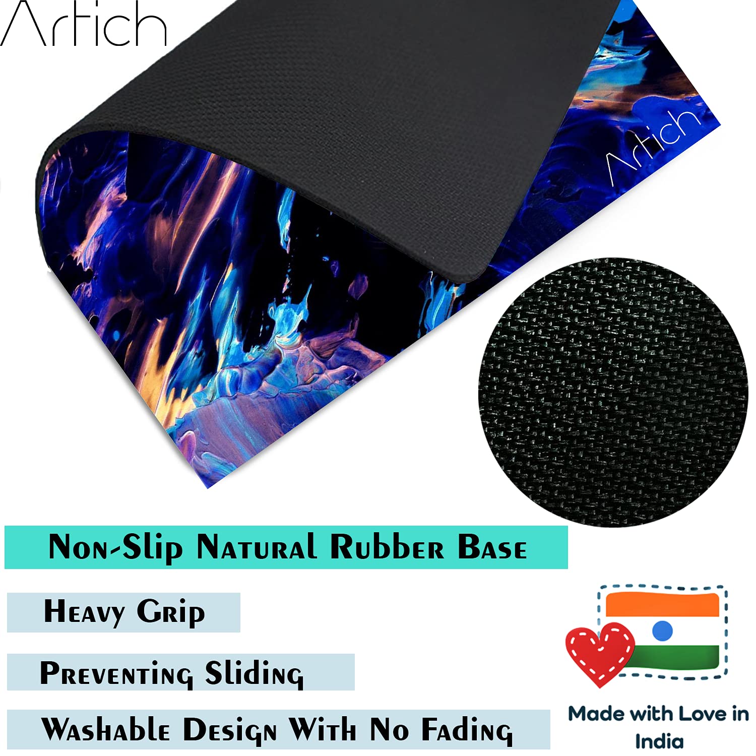 Artich Ignited Glowing Crystals Gaming Mouse Pad