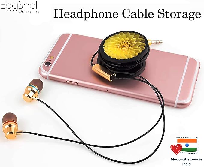 Eggshell® Pop Mobile Holder (Yellow Floral Dahlia Flower)