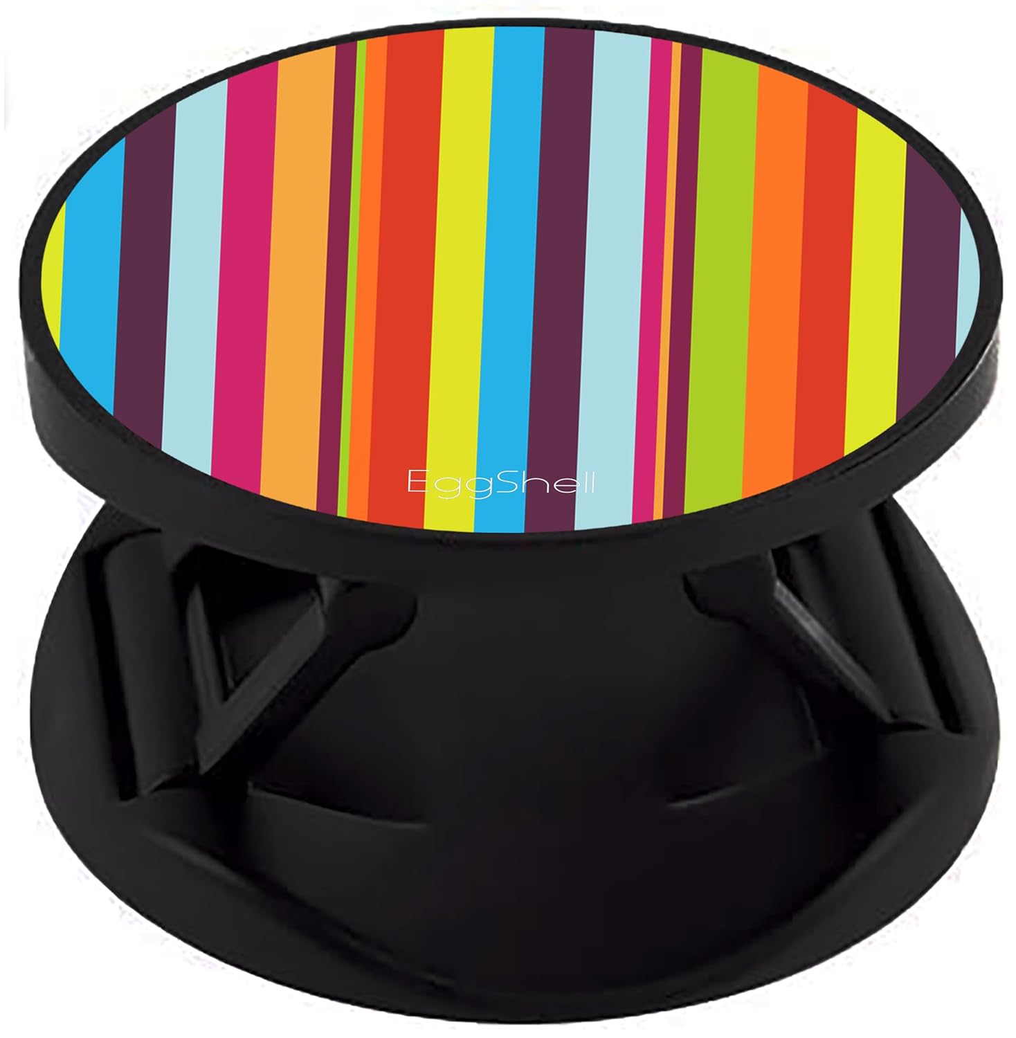 Eggshell® Pop Mobile Holder (Dark Colorful Striped Marble)