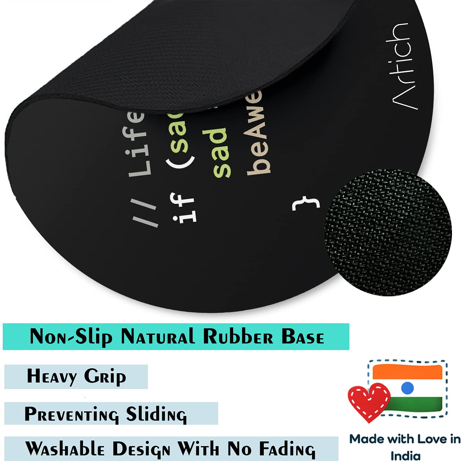 Artich Designer Gaming Mouse Pad(Coding to be Awesome)