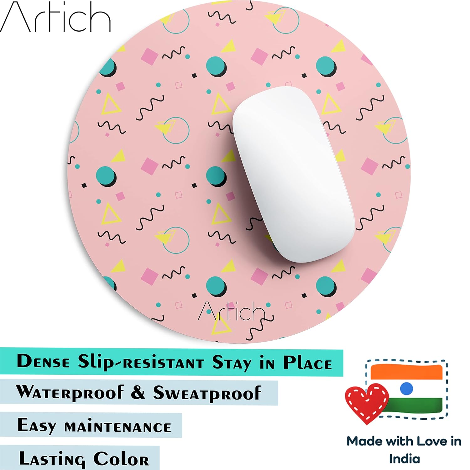 Artich Designer Gaming Mouse Pad (Pinky Random Objects)
