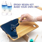 Artich Epoxy Resin Art Kit Crystal Clear Epoxy Resin And Hardener high gloss finish, non-toxic, UV Resistant