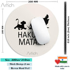 Artich Designer Gaming Mouse Pad (Light Pink Hakuna Matata)
