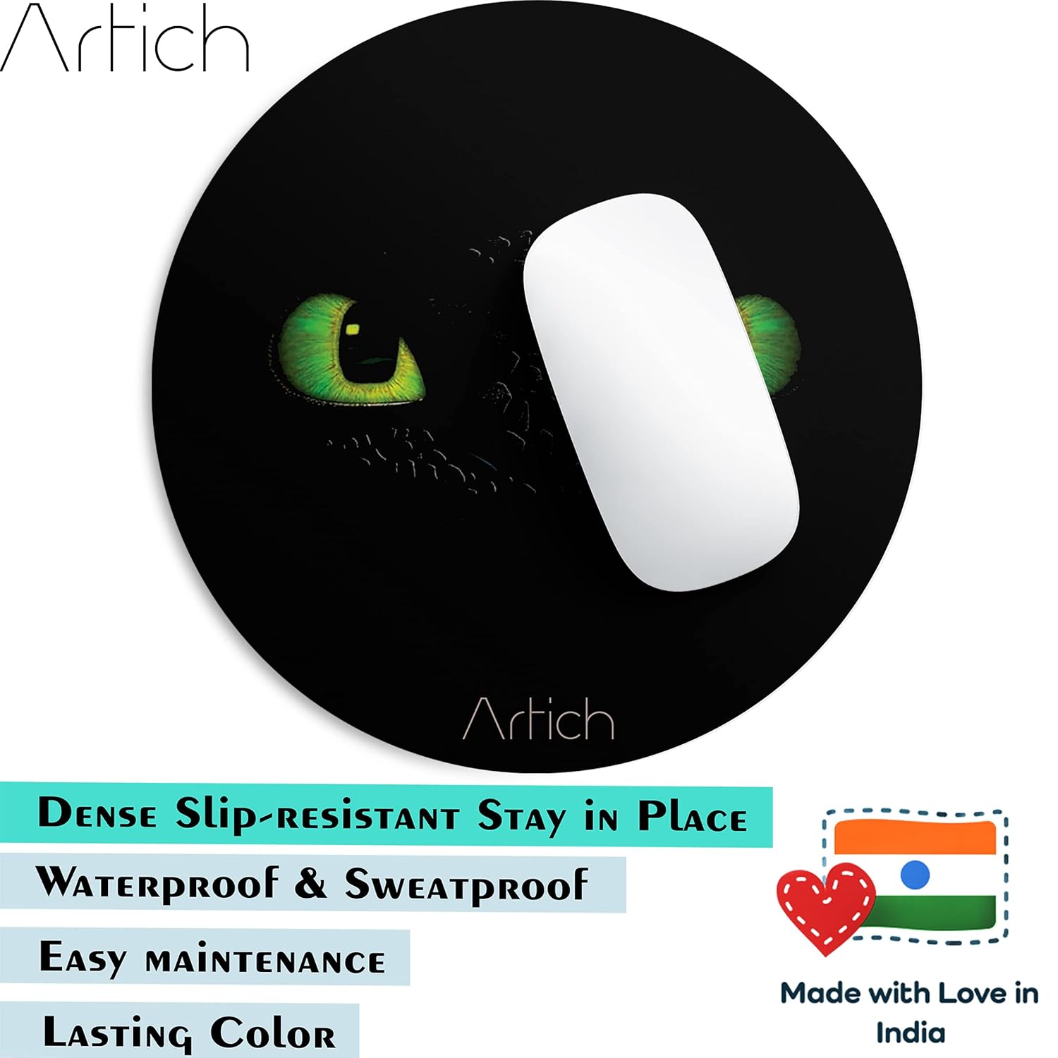 Artich Designer Gaming Mouse Pad f(Dragon Eyes)