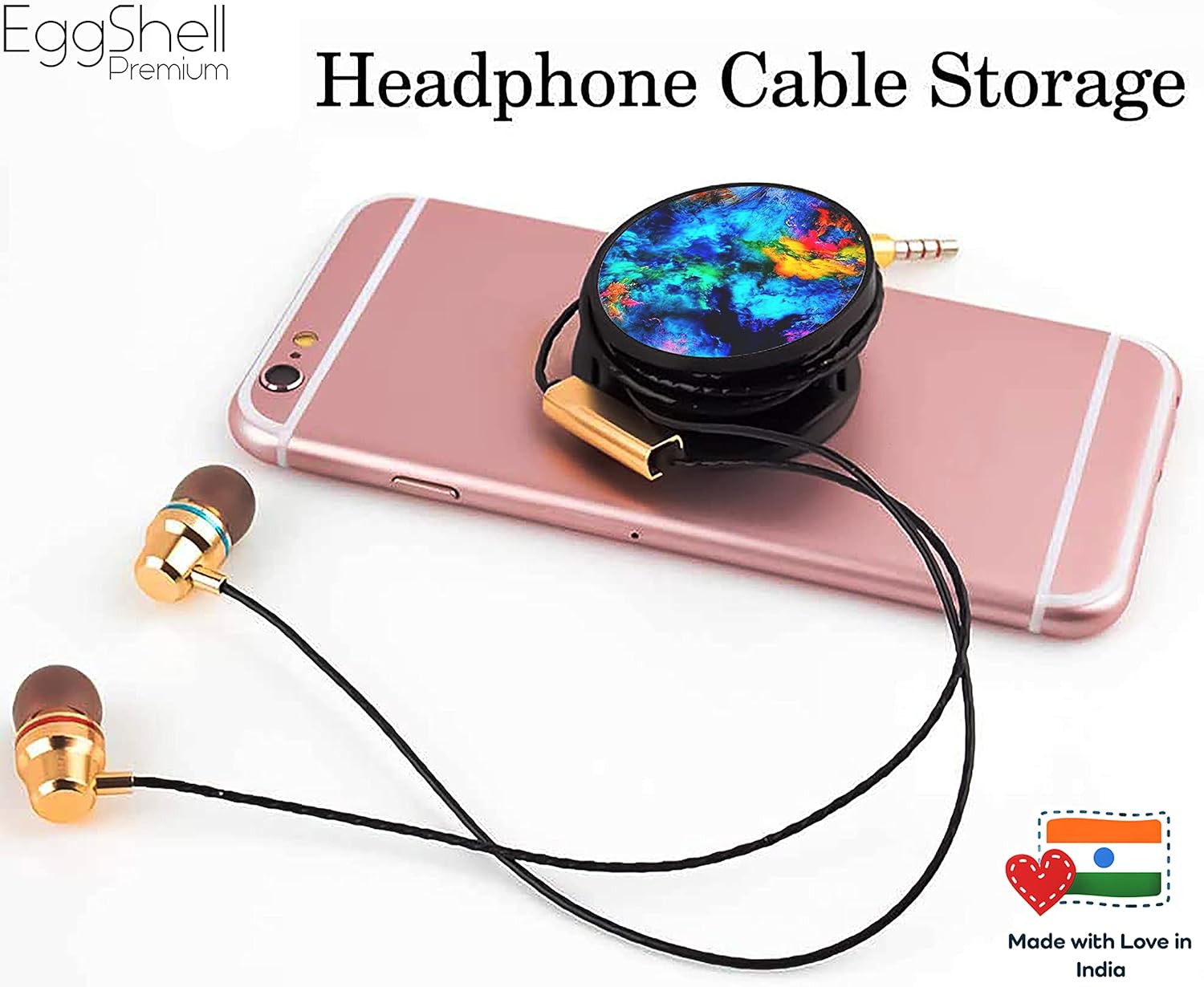 Eggshell® Pop Mobile Holder ( Colourful Gases Abstract)