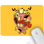 Artich Scared Courage Dog Gaming Mouse Pad