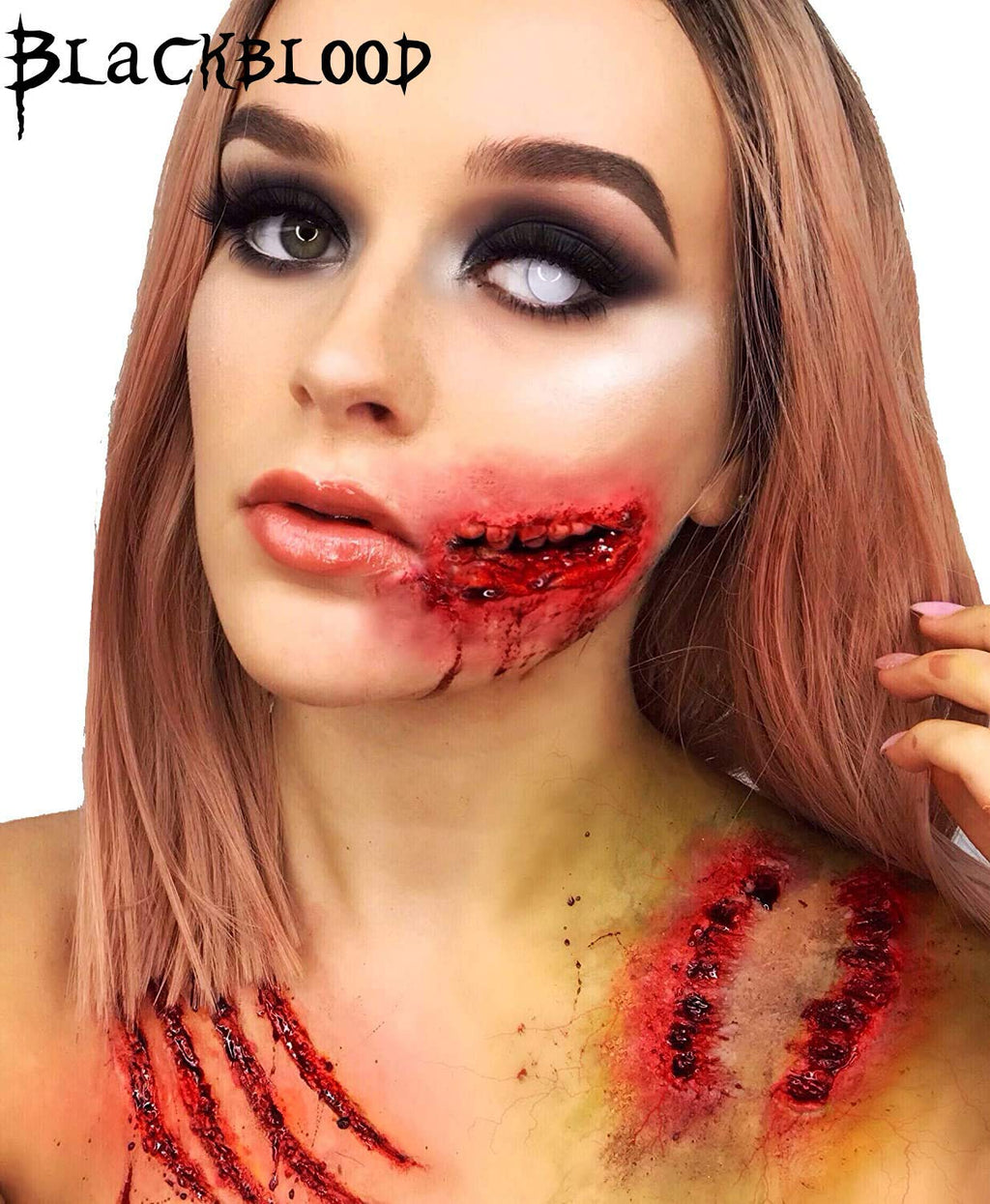 Blackblood The Fake Blood for Horror Fake Blood Scary Prank & Halloween Party (Bloodyred) (30ml)