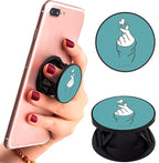Eggshell® Pop Mobile Holder (Navy Blue Heart in Hands)