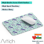 Artich Blue Violet Raining Object Gaming Mouse Pad