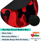 Artich Designer Gaming Mouse Pad(Red Black Camouflage)