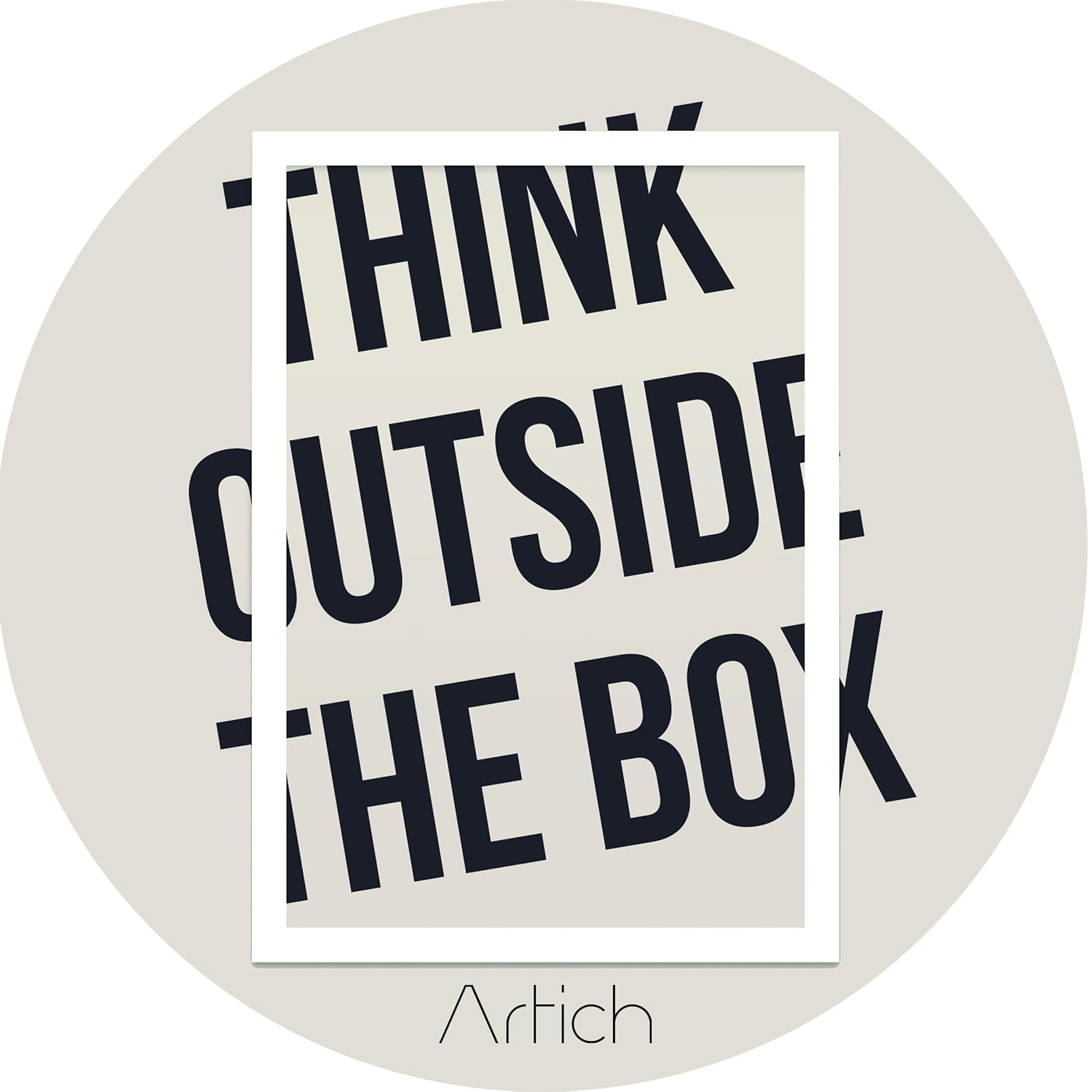 Artich Designer Gaming Mouse Pad (Think Out of Box)