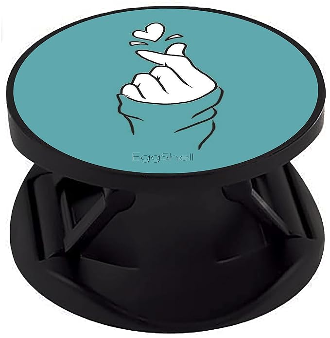 Eggshell® Pop Mobile Holder (Navy Blue Heart in Hands)