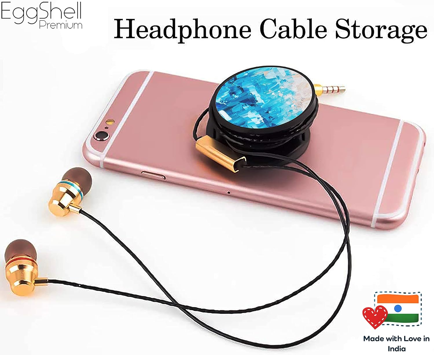 Eggshell® Pop Mobile Holder (Crystal Blue Beach Abstract)