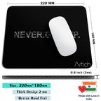 Artich Never Give Up BW Gaming Mouse Pad