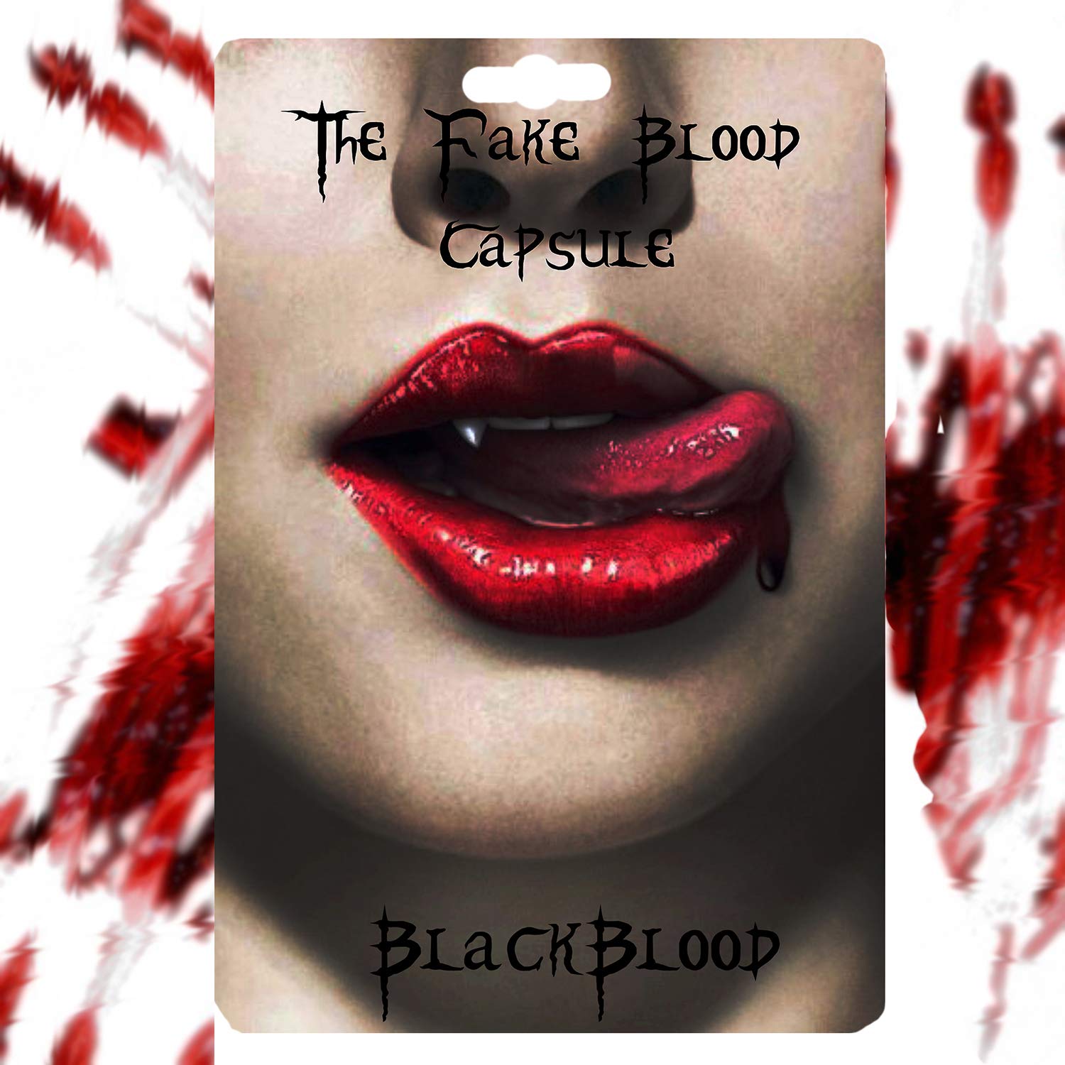 Blackblood The Fake Blood (Blood Capsules) for Horror Fake Blood Scary Prank & Halloween Party (Bloodyred) (Pack of 6 Capsules)