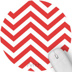Artich Designer Gaming Mouse Pad (Red White Zig-Zag Lines)