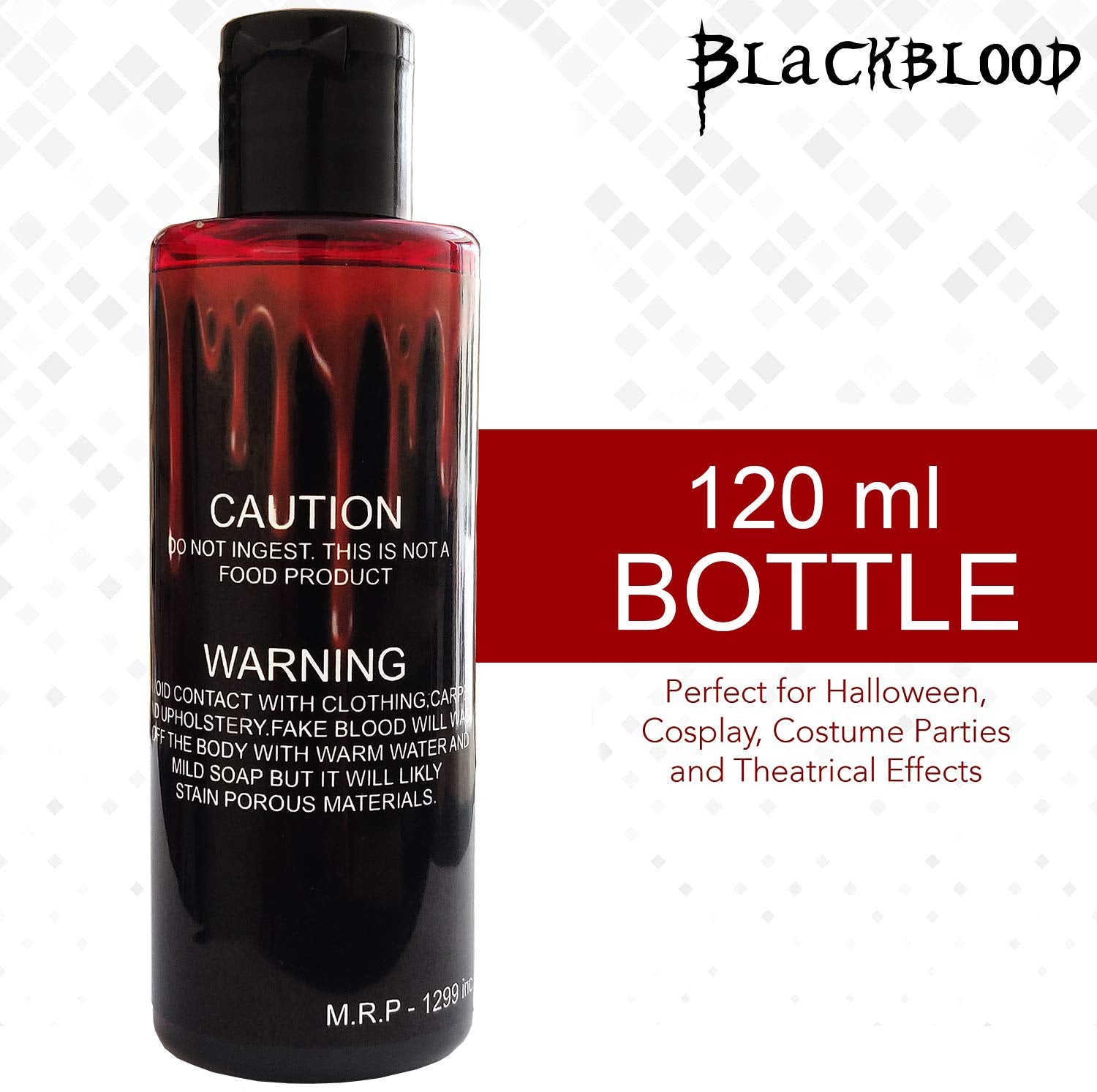 Blackblood The Fake Blood for Horror Fake Blood Scary Prank & Halloween Party (Bloodyred) (30ml)