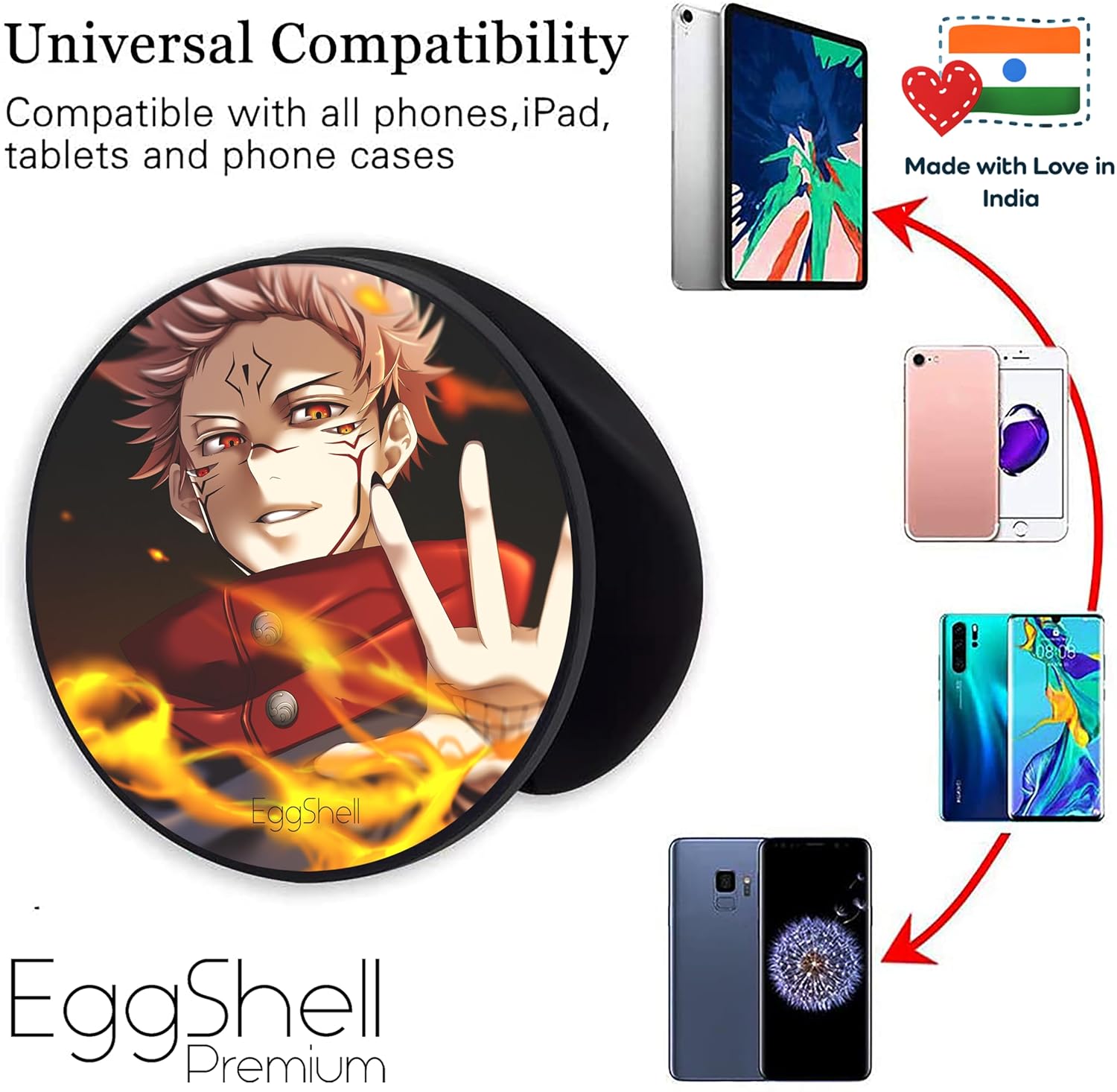 Eggshell® Pop Mobile Holder (JJK Flexing Sukuna)