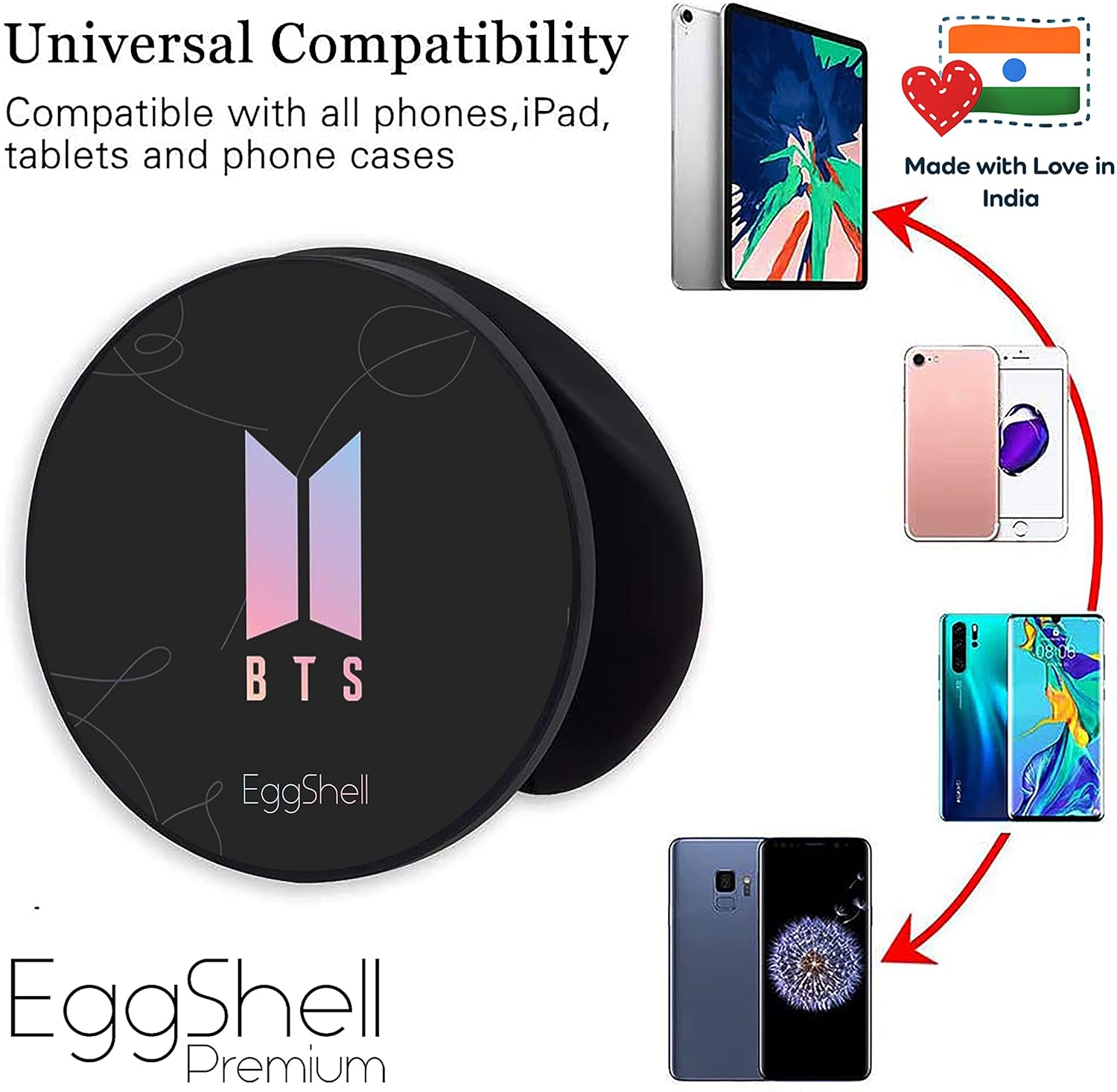 Eggshell® Pop Mobile Holder (BTS Gradient Logo)