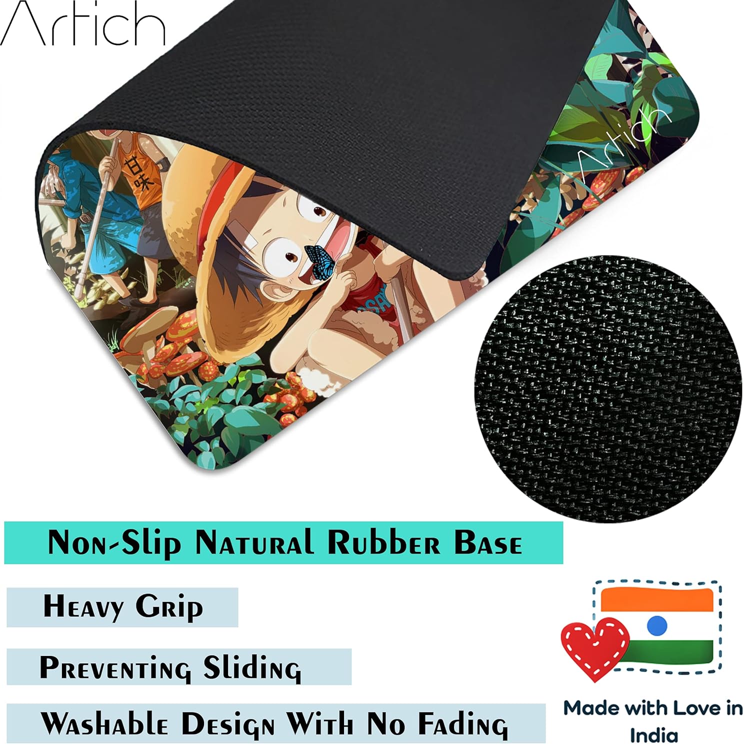 Artich Luffy in Jungle One Piece Gaming Mouse Pad