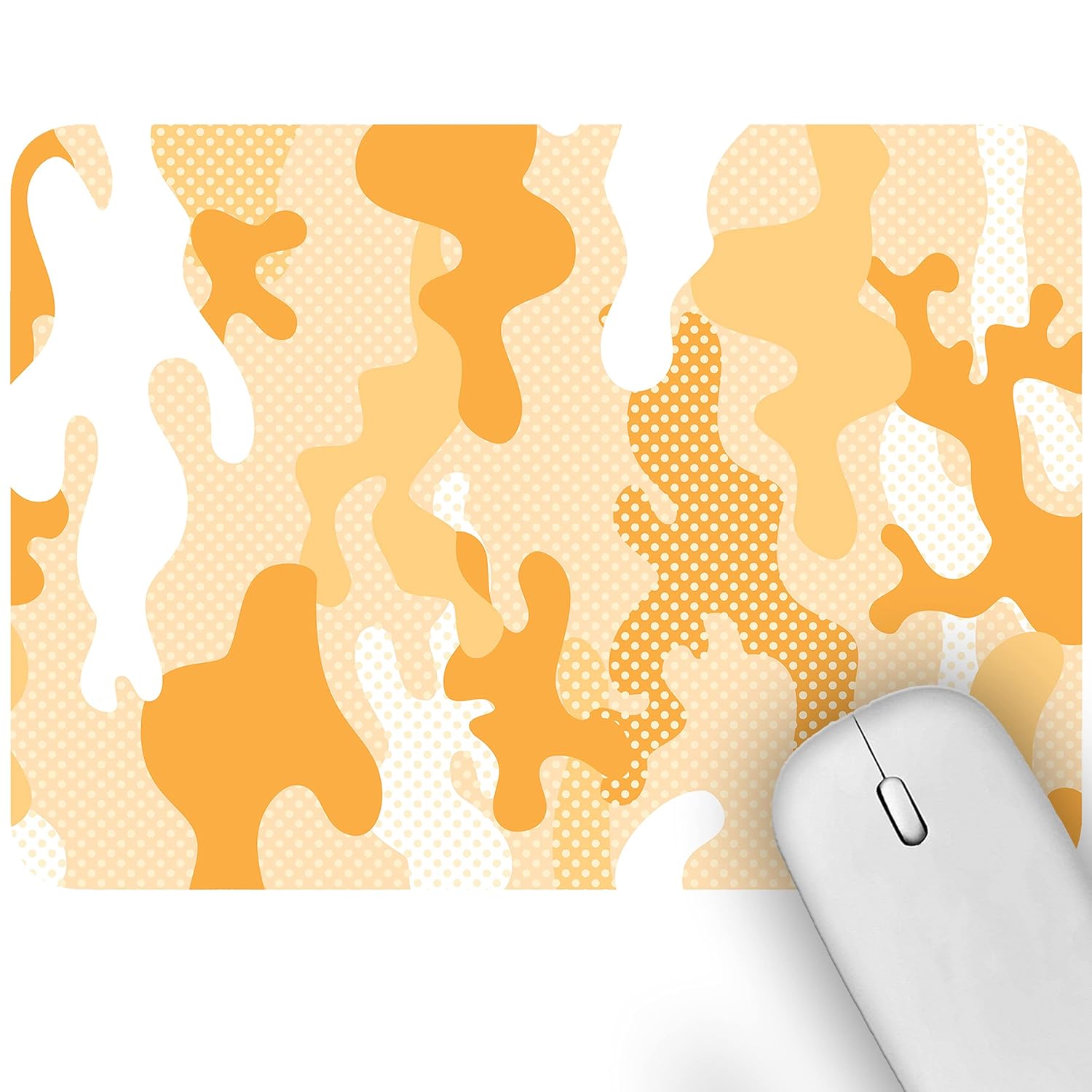 Artich Honey Yellow White Camouflage Gaming Mouse Pad