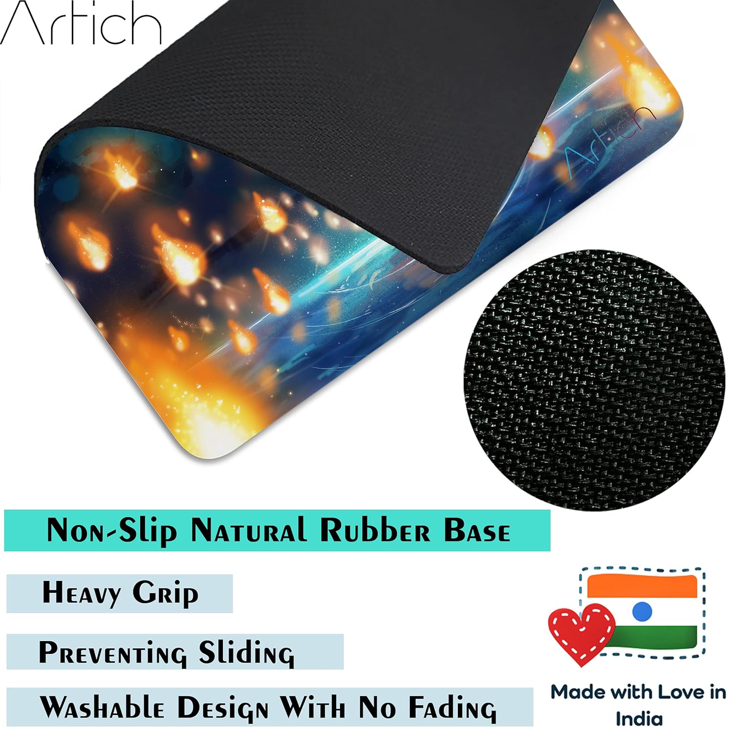 Artich Fire Lanterns Rengoku Gaming Mouse Pad