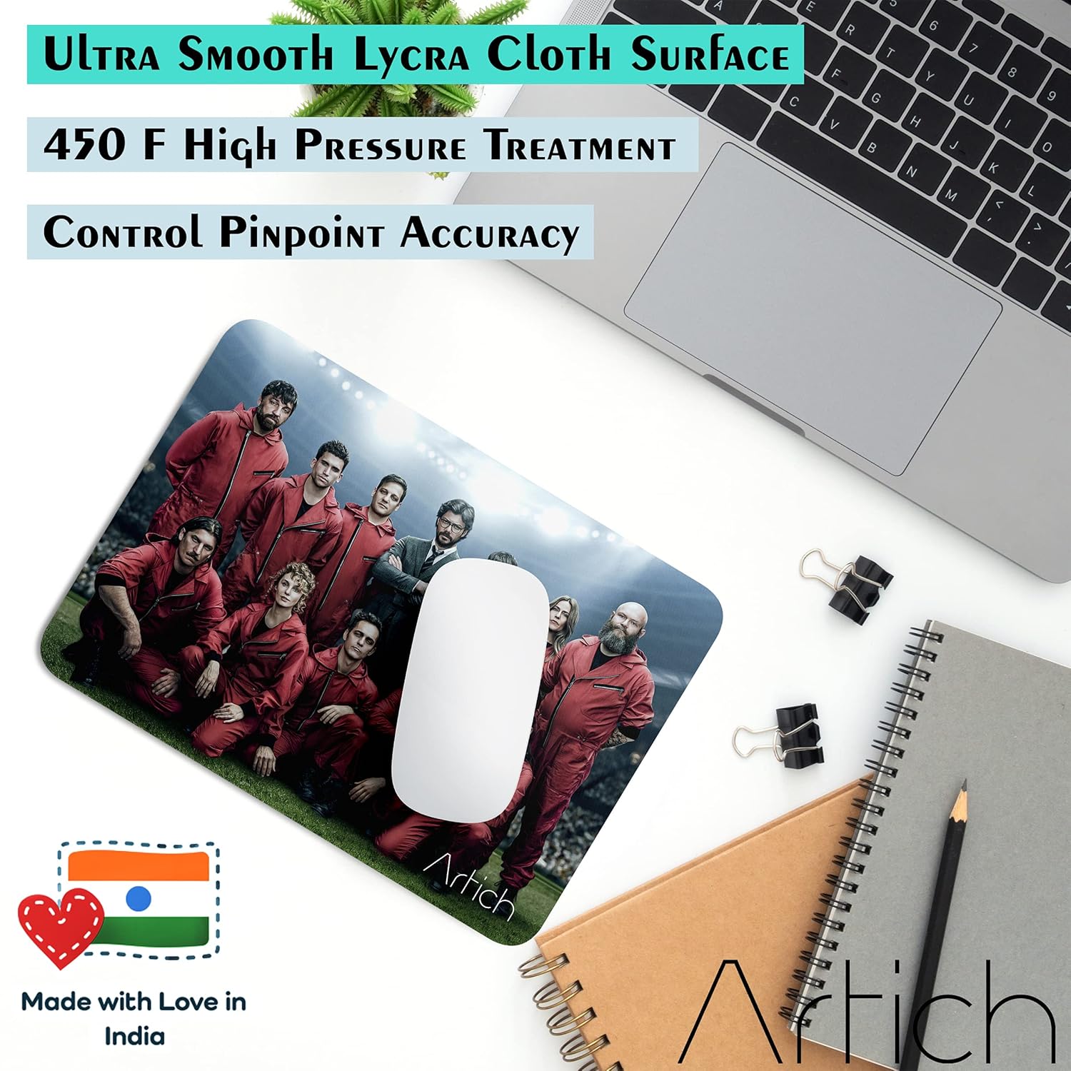 Artich Money Heist Group Gaming Mouse Pad