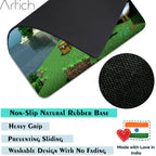 Artich Minecraft Resting on Bed Gaming Mouse Pad