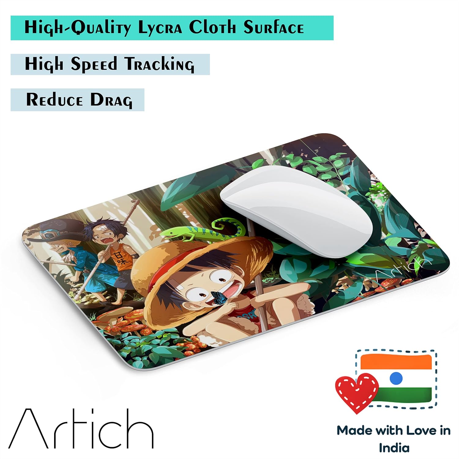 Artich Luffy in Jungle One Piece Gaming Mouse Pad